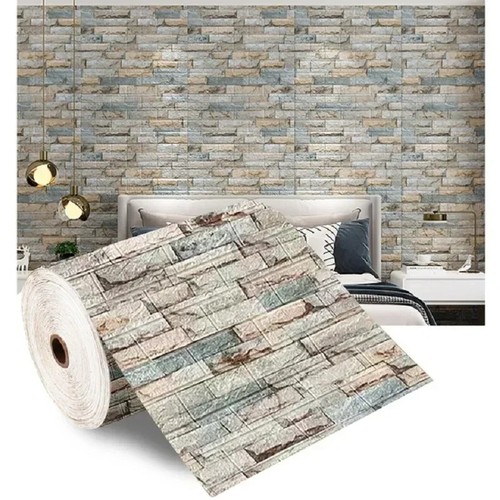 Foam brick wall panels - 3d,